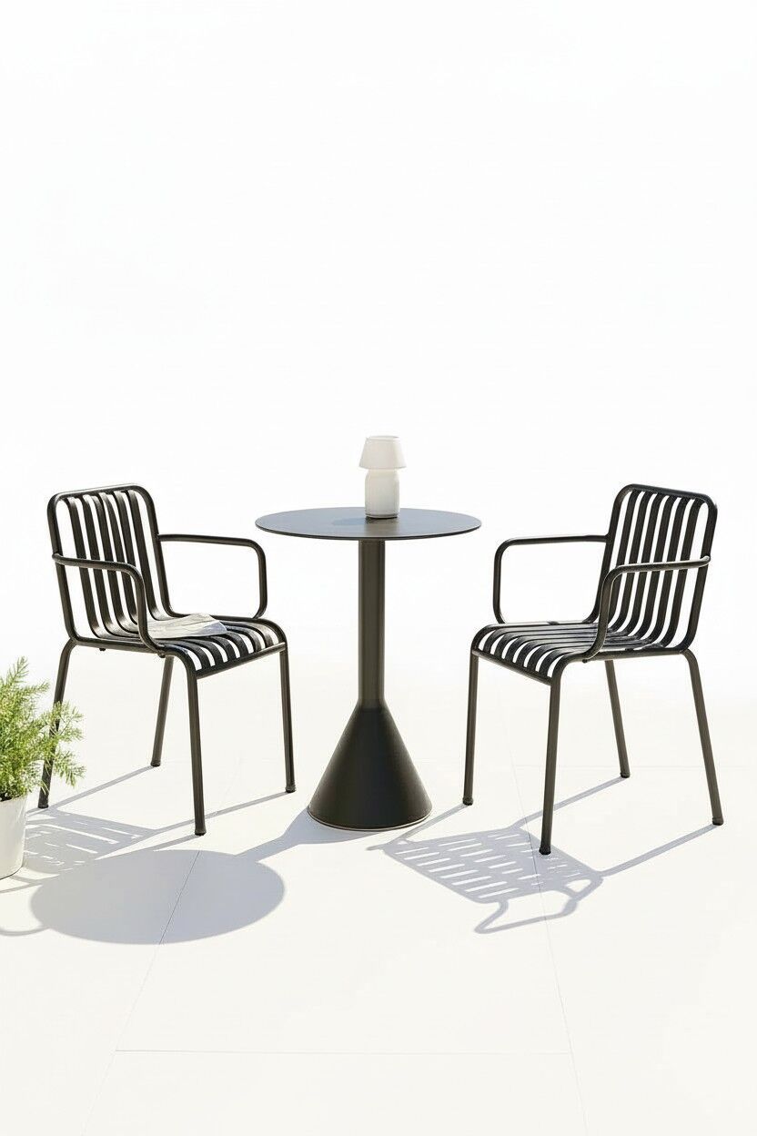 Happy Garden Kollu Sandalye Siyah