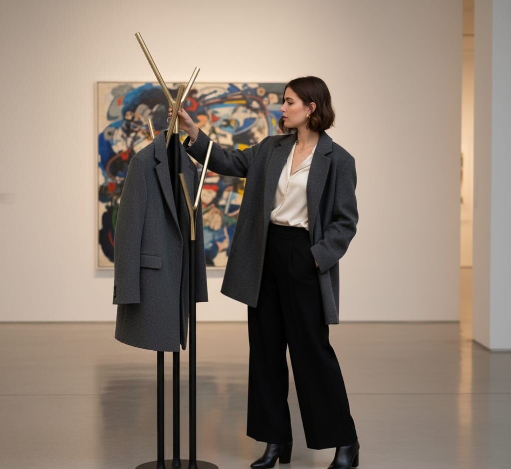 Saye Askılık Siyah Gold Metal Portmanto Modeli