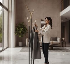 Saye Askılık Siyah Gold Metal Portmanto Modeli