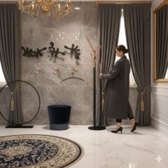 Saye Siyah Rose Portmanto Metal Askılık Modeli